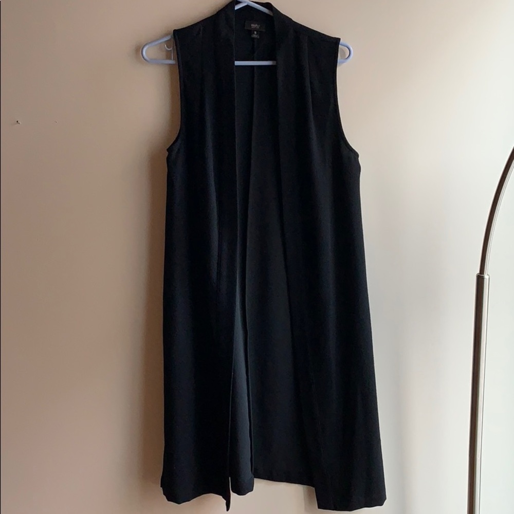 Black Blazer Vest Size Small